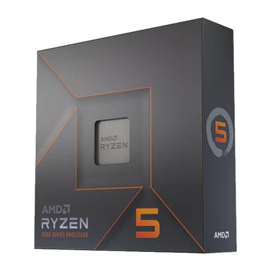 Imagem de Processador AMD Ryzen 5 7600X AM5 5.3GHz 38MB Cache Radeon Graphics C/ Vídeo S/ Cooler