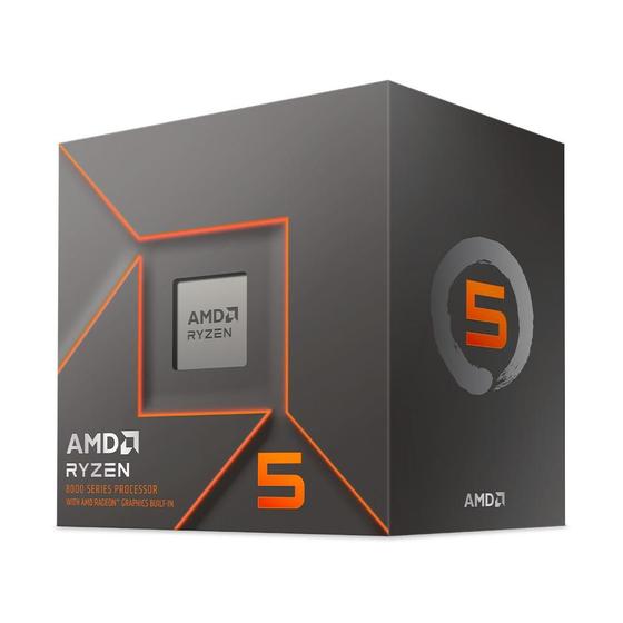 Imagem de Processador AMD Ryzen 5 8500G, 3.5 GHz (5.0GHz Max Turbo), Cachê 6MB, 6 Núcleos, 12 Threads, AM5, Vídeo Integrado - 100-100000931BOX