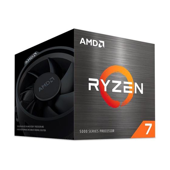 Processador AMD Ryzen 7 5700, 3.7 GHz (4.6GHz Max Turbo), Cache 20MB, 8 Núcleos, 16 Threads, AM4 – 100-100000743SBX