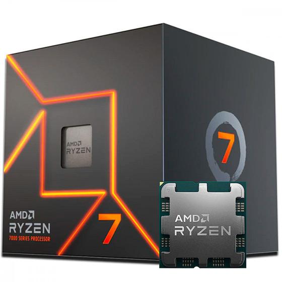 Imagem de Processador AMD Ryzen 7 7700 40MB 3.8Ghz - 5.3Ghz