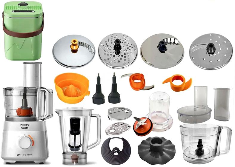 Processador com 20 Itens 220v com 2 Anos Garantia 750w cortesia umidificador - PHILIPS WALITA Imagem de Processador com 20 Itens 220v com 2 Anos Garantia 750w cortesia umidificador