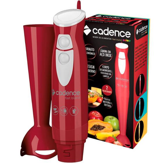 Processador de Alimentos Mixer Cadence Fast Blend Colors Vermelho ...