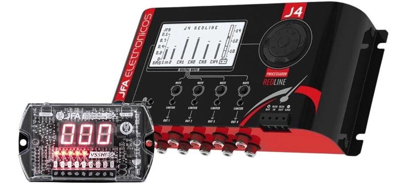 Imagem de Processador de Áudio JFA J4 Redline + Voltimetro Sequenciador JFA