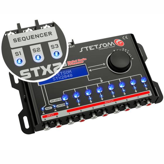 Imagem de Processador de Áudio Stetsom STX2848 8 Vias 48 dB/8ª