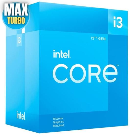 Imagem de Processador Gamer Para Pc Gamer Intel Core I3-12100F Turbo 3.3Ghz  4.30Ghz Lga 1700 12Mb Com 4 Núcleos 8 Threads