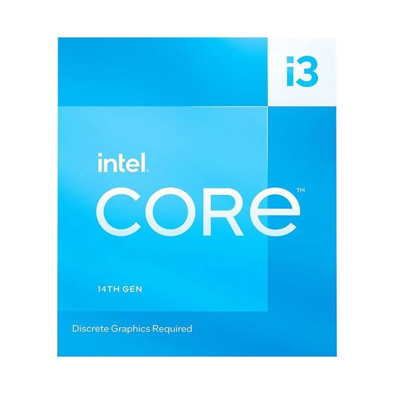 Imagem de Processador Intel Core i3 14100F 14ª Geração 3.5 GHz (4.7 GHz Turbo) Cache 12MB LGA 1700 Sem Vídeo - BX8071514100F