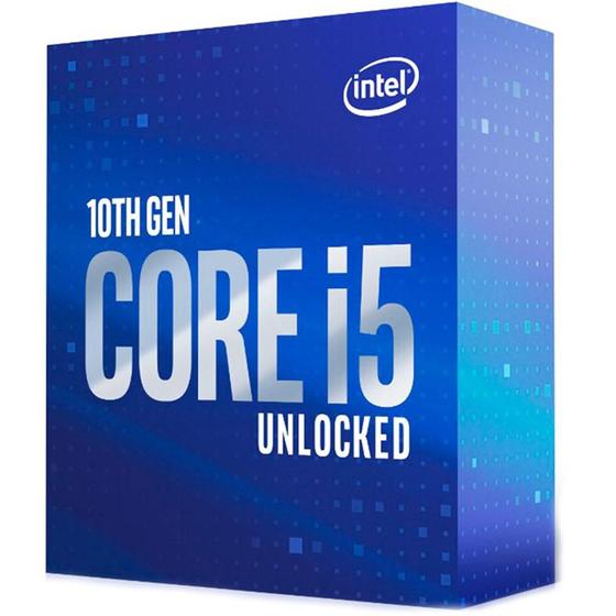 Imagem de Processador Intel Core i5-10600K, 4.1GHz (4.8GHz Max Turbo), Cache 12MB, LGA 1200 - BX8070110600K