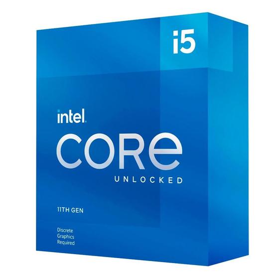 Imagem de Processador Intel Core i5-11600KF 11ª Geração, 3.9 GHz (4.9GHz Turbo), Cache 12MB, Hexa Core, 16 Threads, LGA1200 - BX8070811600KF