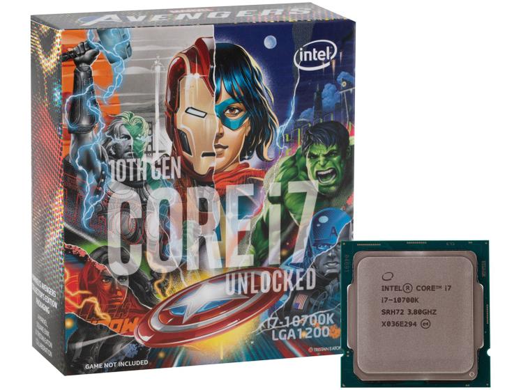 Processador Intel Core i7 10700K Avengers Edition - 3.80GHz 5.10GHz Turbo 16MB Imagem de Processador Intel Core i7 10700K Avengers Edition