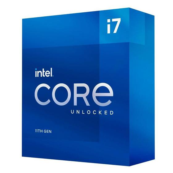 Imagem de Processador Intel Core i7 11700K Box  11ª Geração Cache 16MB 3.60 GHz (Max Turbo 4.9GHz)