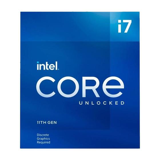 Imagem de Processador Intel Core i7-11700KF 11ª Geração 3,60GHz (5,00GHz Max Turbo) Cache 16MB LGA 1200