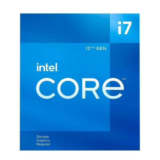 Imagem de Processador Intel Core i7-12700F 2.1GHz (4.9GHz Turbo) 12-Core 20-Threads 25MB LGA1200 BX8071512700F