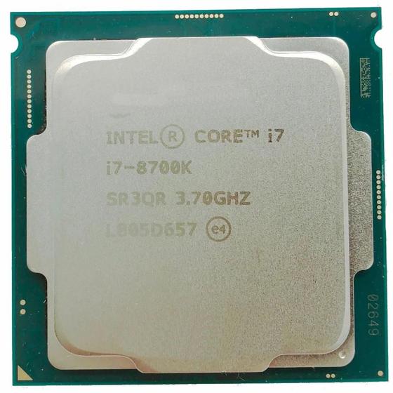 Processador Intel Core I7 8g Hexa Core I7-8700k 3.7ghz Oem