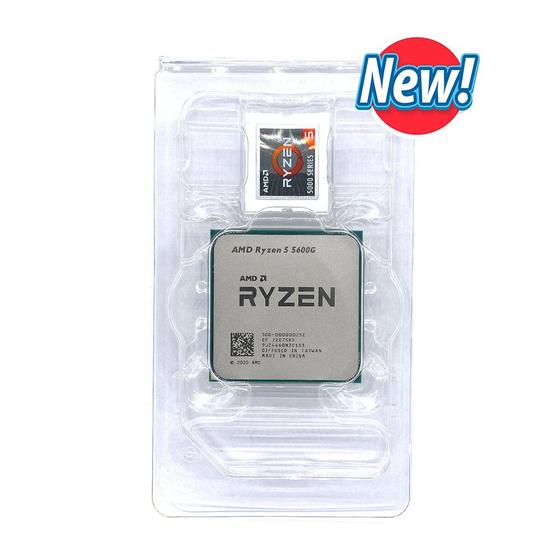 Imagem de Processador Ryzen 5 5600G 6 núcleos 12 threads 3,9ghz Stock 4,4Ghz TURBO TDP 65W CACHE L3 16MB STOCK SEM COOLER
