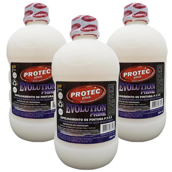 Imagem de Produto P Vitrificação Automotiva Evolution Prime 500ml 3 Unidades - PROTEC