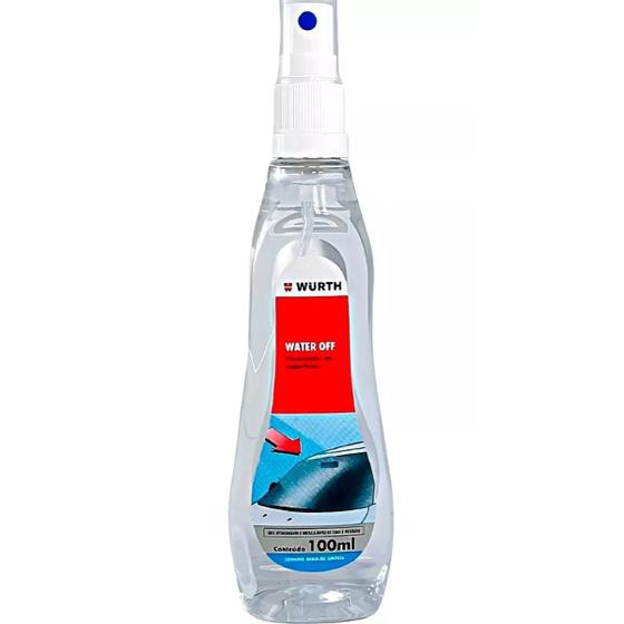 Imagem de Produto Para Utilizar na Cristalização De Vidros Automotivos Super Hidrorrepelencia Water Off Wurth 100 ML