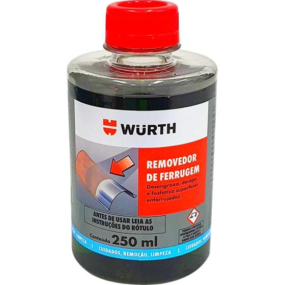 Imagem de Produto Removedor de Ferrugem Oxidação Corrosão Desengraxante 250ml Wurth