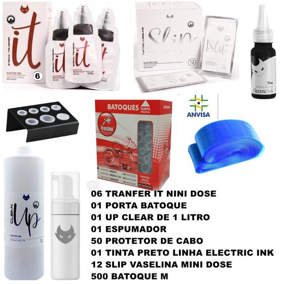 Imagem de Produtos Para Tatuagem Tattoo Electric Ink + Trestini