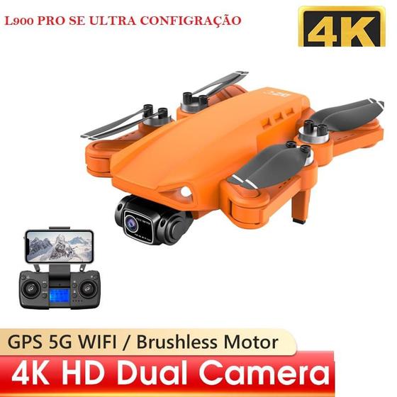 Profissional Drone L900 Pro SE GPS Dual Câmera Ultra HD, Botão Retorno