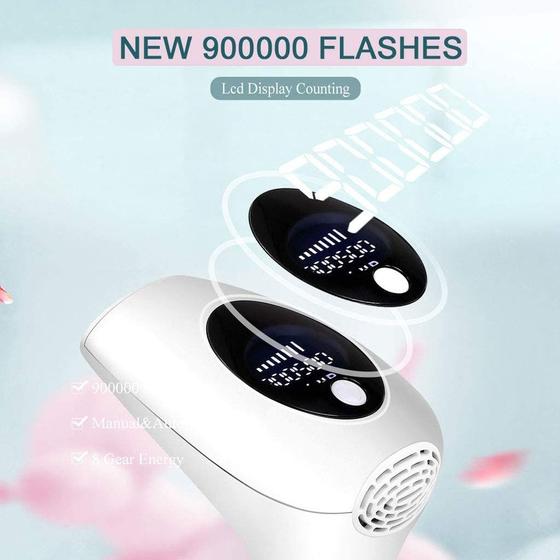 Imagem de Profissional permanente LED IPL Laser Epilator 900000 Flash (P