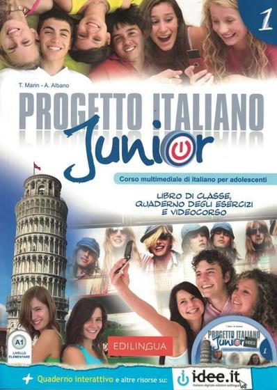 Imagem de Progetto italiano junior 1 - libro di classe e quaderno degli esercizi + cd audio (a1)