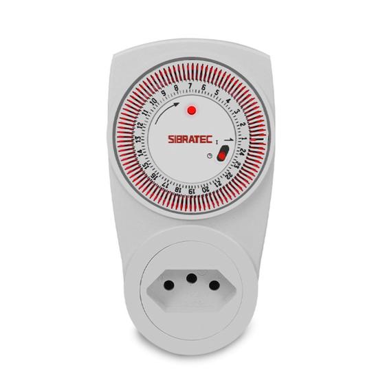 Imagem de Programador Analógico de Horário Timer GMT03A Bivolt Plugue Padrão Sibratec