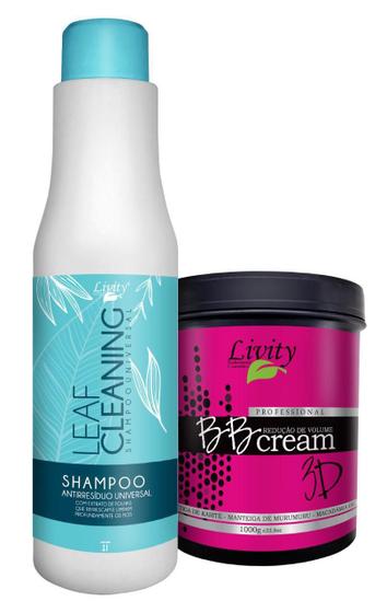 Imagem de Progressiva Bb Cream + Shampoo Antirresíduo Livity 1 Kg