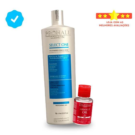 Progressiva Capilar Um Só Passo Select One 1L Prohall +Óleo é ruim? Progressiva Capilar Um Só Passo Select One 1L Prohall +Óleo é boa?