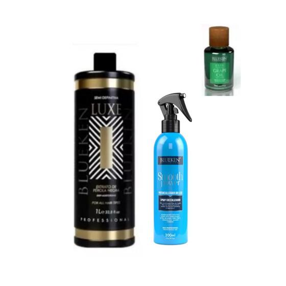 Imagem de Progressiva para cabelo crespo + Potencializador Smooth +oil