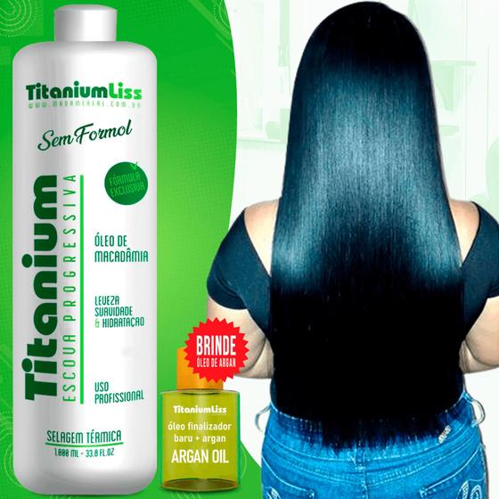 Imagem de Progressiva Semi Definitiva Selagem Titanium Liss Sem Formol + Argan