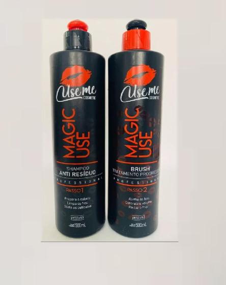 Imagem de Progressiva Useme Brush - Magic Use - 2 Passos - 2x500 Ml - Use me