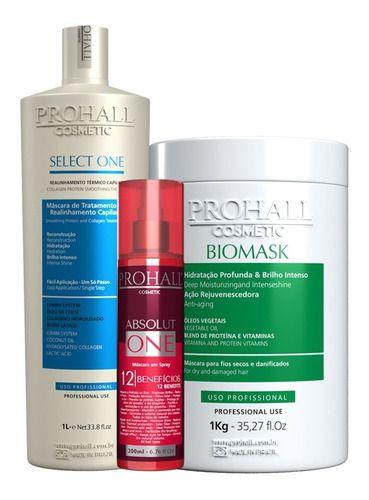 Imagem de Prohall Kit Biomask 1kg e Select One 1L e Absolut One 200ml