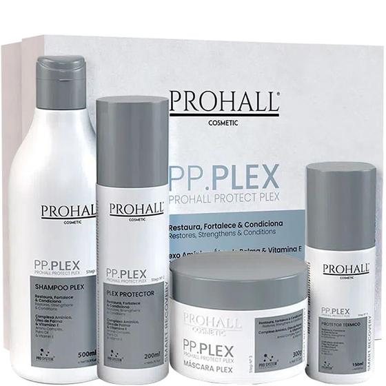 Imagem de Prohall PP.Plex - Kit Proteção para Descoloração Completo (4 Produtos)