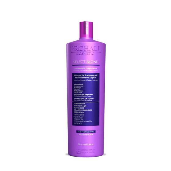 Prohall Select Blond - Realinhamento Capilar 1L Menor preço em Prohall Select Blond - Realinhamento Capilar 1L