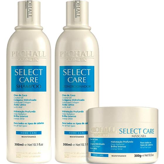 Imagem de Prohall Select Care - Kit Manutenção Pós Progressiva Trio (3 Produtos)