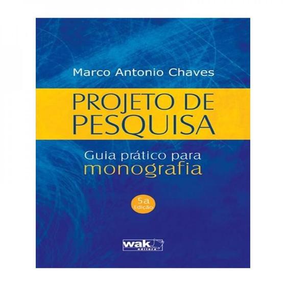 Imagem de Projeto de pesquisa   guia pratico para monografia   05 ed