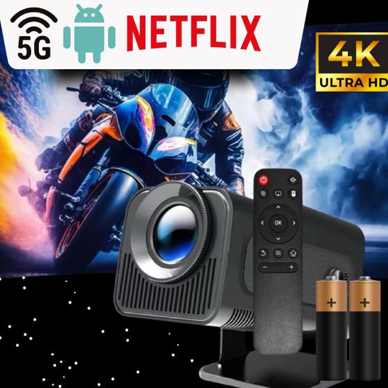 Imagem de Projetor Android 11 HY320 com recursos modernos  Conecte e aproveite