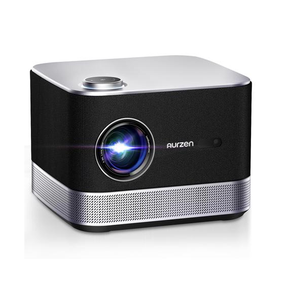 Imagem de Projetor Aurzen BOOM 3 4K com suporte para alto-falante 500 ANSI 36W