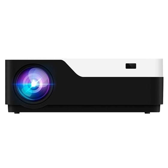Imagem de Projetor BrazilPC BPC 1080P M18 W 5000 Lumens Full HD LED HDMI USB VGA AV SD CARD Preto e Branco 110/220v