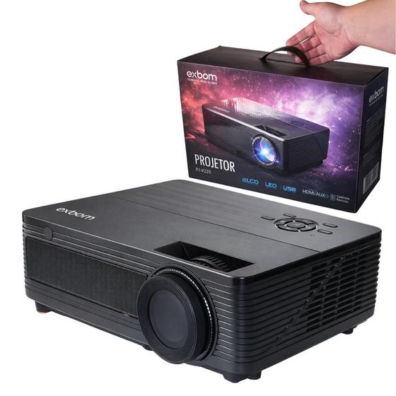 Projetor Data Show Exbom Pjv220 2800lumens Profissional Preto 127 220v