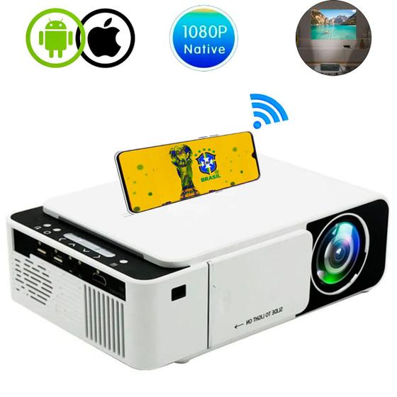 Projetor Datashow Espelhamento Celular HDMI Usb Wifi 1080p Menor preço em Projetor Datashow Espelhamento Celular HDMI Usb Wifi 1080p
