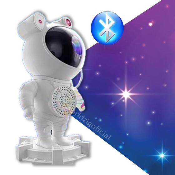 Imagem de Projetor de Galáxias Astronauta Luminária com Bluetooth Decoração Estelar