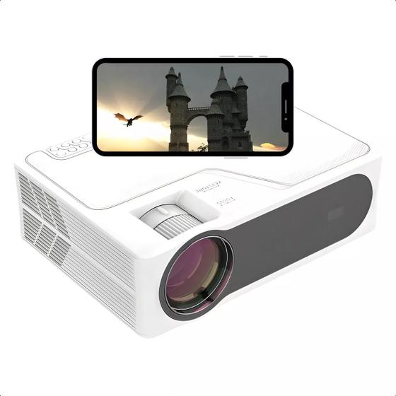 Projetor Everycom YG625A 7000 Lumens Com Espelhamento Imagem de Projetor Everycom YG625A 7000 Lumens Com Espelhamento