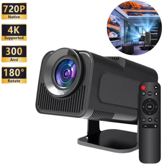 Imagem de Projetor Hy320 4K Android para Filmes e Séries com Wi-Fi
