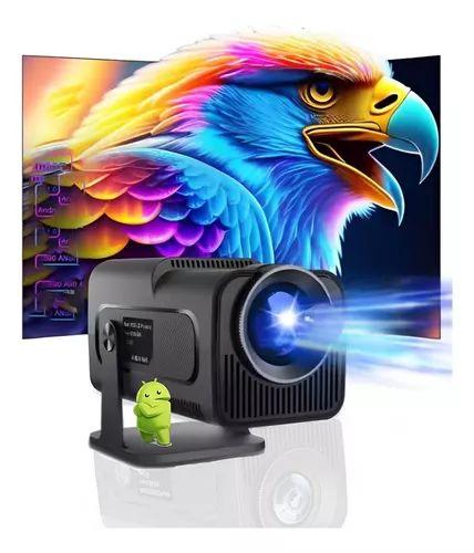 Imagem de Projetor HY320 com Android 13, Wi-Fi 6, Bluetooth e Entrada HDMI para Home Theater