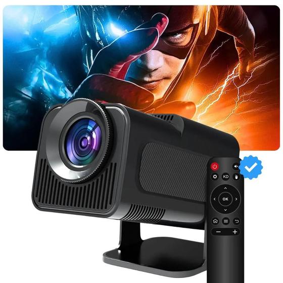 Imagem de Projetor Inteligente Smart 4K Lançamento 2024 Hy320 Portátil auto ajustável, Wifi Bluetooth, 150 polegadas, Android iOs, Full HD / Smart Projetor