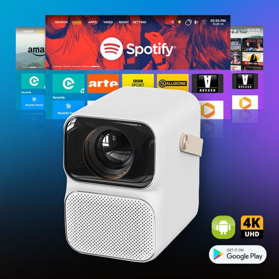 Projetor LCD 4k 1920x1080 T6 Max Mini Foco Elétrico Smart Portátil 650 Lúmens wifi Android 9.0 é boa?