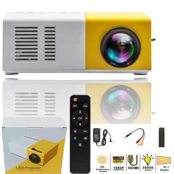 Imagem de Projetor Mini YG300 Full HD 1080p LED Portátil