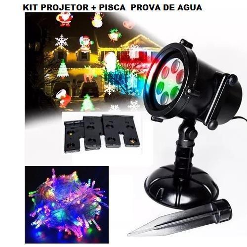 Imagem de Projetor Natal Led Natalino + Pisca Pisca Prova D'Água 110V