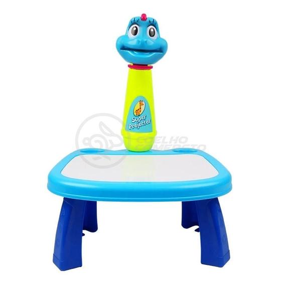 Imagem de Projetor Para Desenho Infantil Mesa Pintura De Projeção Magica Brinquedos Aprendizagem Galinha Azul